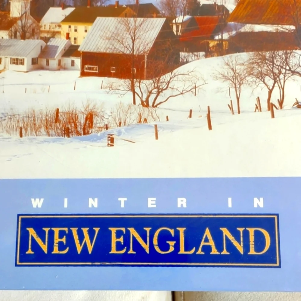Vintage Springbok 1500 Piece Puzzle Winter In New England Hallmark Sealed